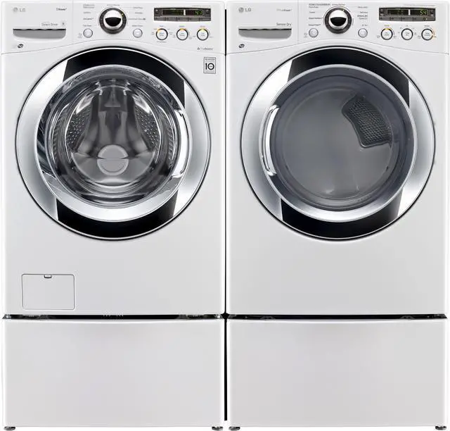 Alt view image 5 of 6 - Lg  WM3250HWA:  4.0  cu.  ft.  Ultra  Large  Capacity  SteamWasher  with  ColdWash