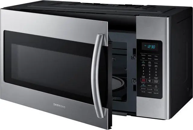 Alt view image 2 of 16 - Samsung ME18H704SFS 1.8 Cu. Ft. 1000W Stainless Over-the-Range Microwave ME18H704SFS/AA