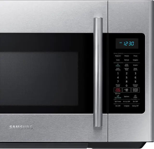 Alt view image 4 of 16 - Samsung ME18H704SFS 1.8 Cu. Ft. 1000W Stainless Over-the-Range Microwave ME18H704SFS/AA