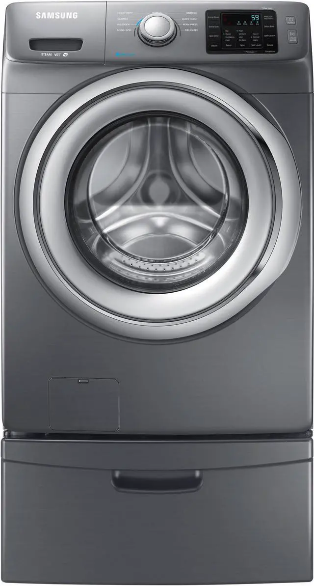 Alt view image 2 of 12 - Samsung  WF42H5200AP:  WF5200  4.2  cu.  ft.  Front  Load  Washer  (Platinum)