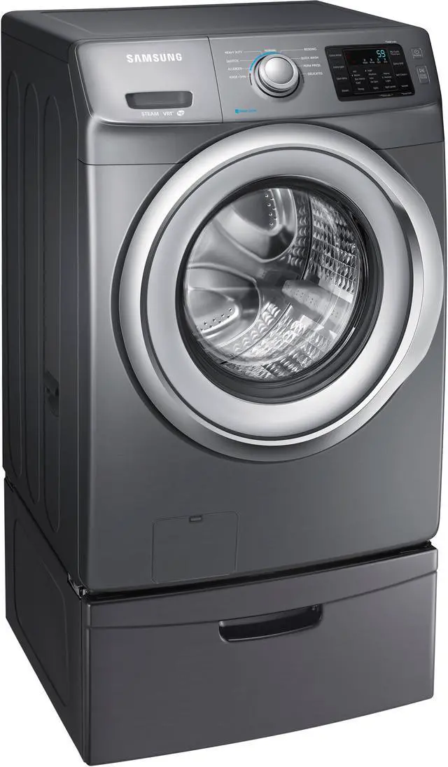 Alt view image 3 of 12 - Samsung  WF42H5200AP:  WF5200  4.2  cu.  ft.  Front  Load  Washer  (Platinum)