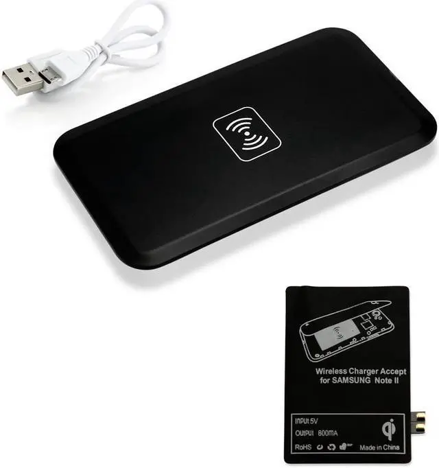 Main image of GEARONIC TM Qi Wireless Charger Charging Pad + Receiver Kit For Samsung Galaxy Note 2 II N7100