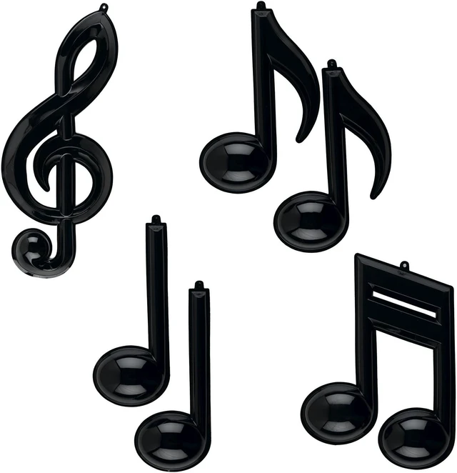 Alt view image 2 of 4 - Beistle - 55880 - Plastic Musical Notes