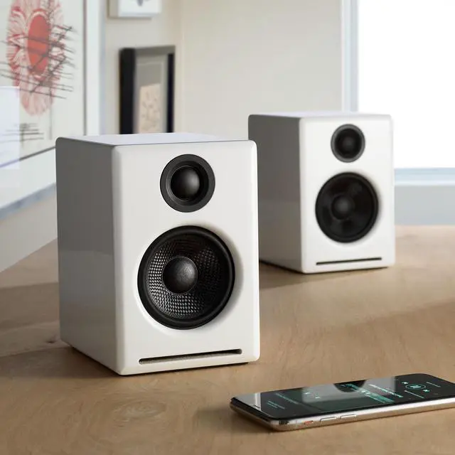 Alt view image 5 of 12 - Audioengine A2+ Premium Powered Wireless Desktop Speakers - Pair (White)