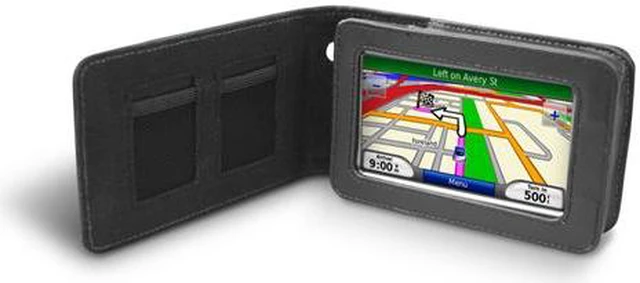 Main image of GARMIN 010-10987-00 4.3" Leather Carrying Case With Flap