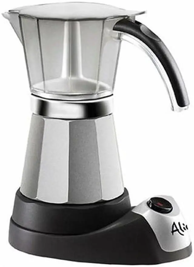 Main image of DeLonghi EMK6 Electric Moka Espresso Maker Silver/Black