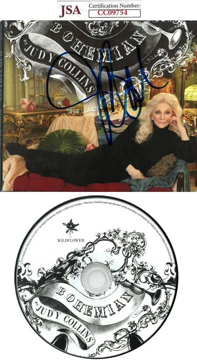 Main image of Judy Collins signed 2011 Bohemian Album CD Cover with CD- JSA #CC09754