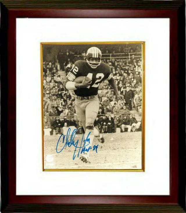 Main image of Charley Taylor signed Washington Football Team Sepia 8X10 Photo Custom Framing HOF 84