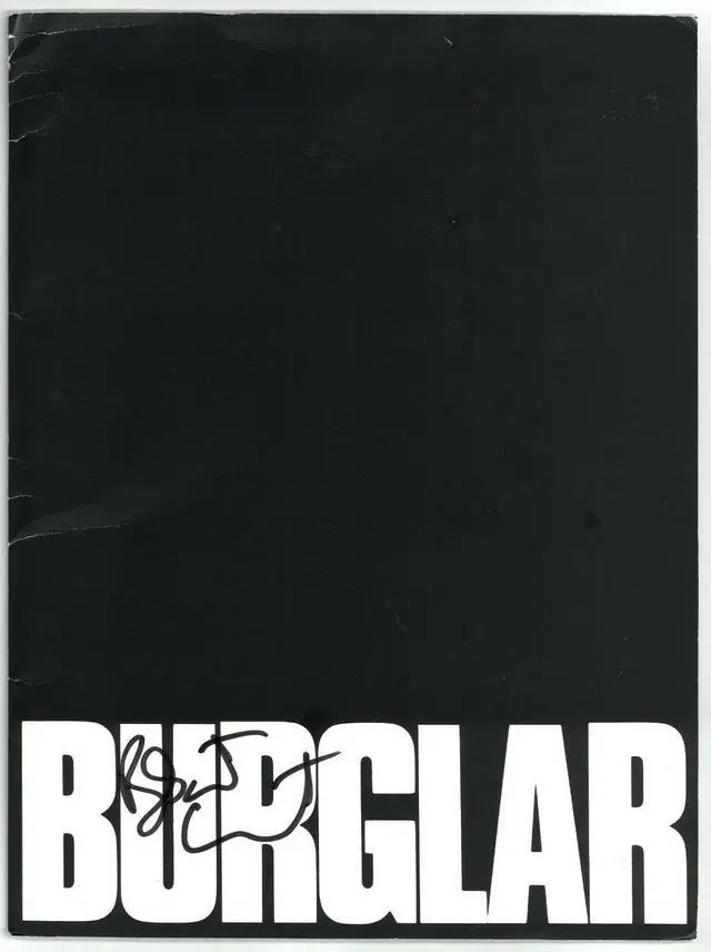 Main image of Bobcat Goldthwait signed 1987 Burglar Movie Press Kit/Script Folder- cover wear/bends- JSA #AA38161