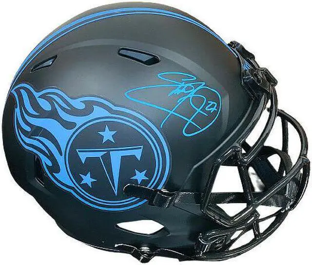 Main image of Eddie George signed Tennessee Titans Riddell Speed Eclipse FS Rep Helmet #27- Beckett Witnessed