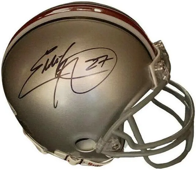 Main image of Eddie George signed Ohio State Buckeyes Riddell Mini Helmet #27- Beckett Witnessed (Heisman)