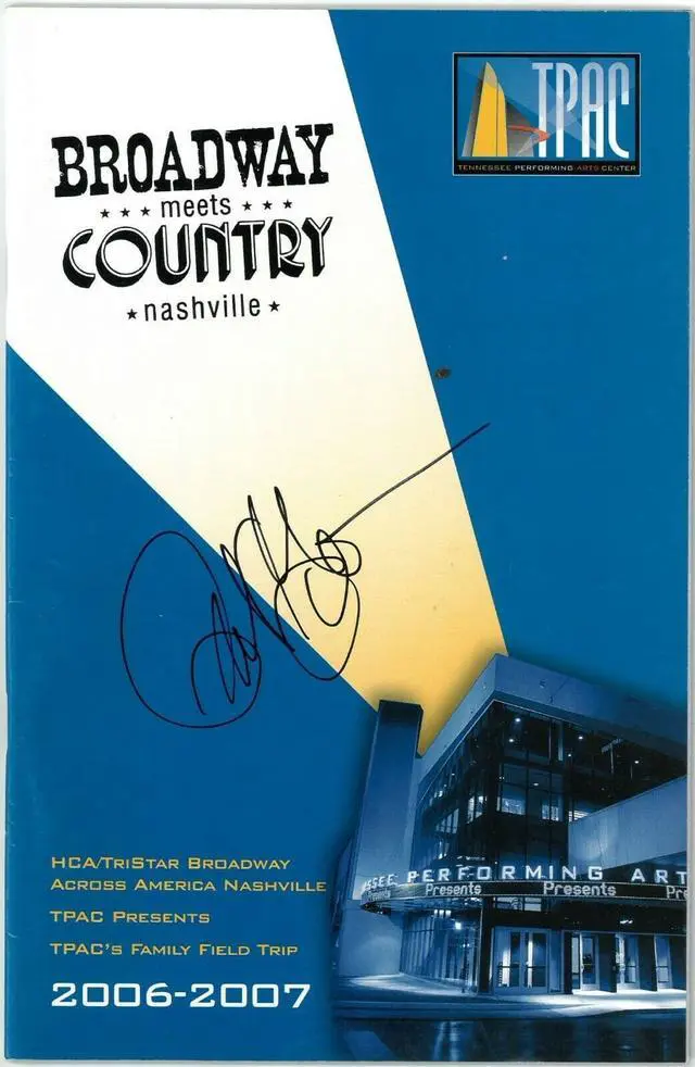 Main image of Peter Gallagher signed 2006-2007 Broadway Meets Country Nashville TPAC Program- JSA #KK58219