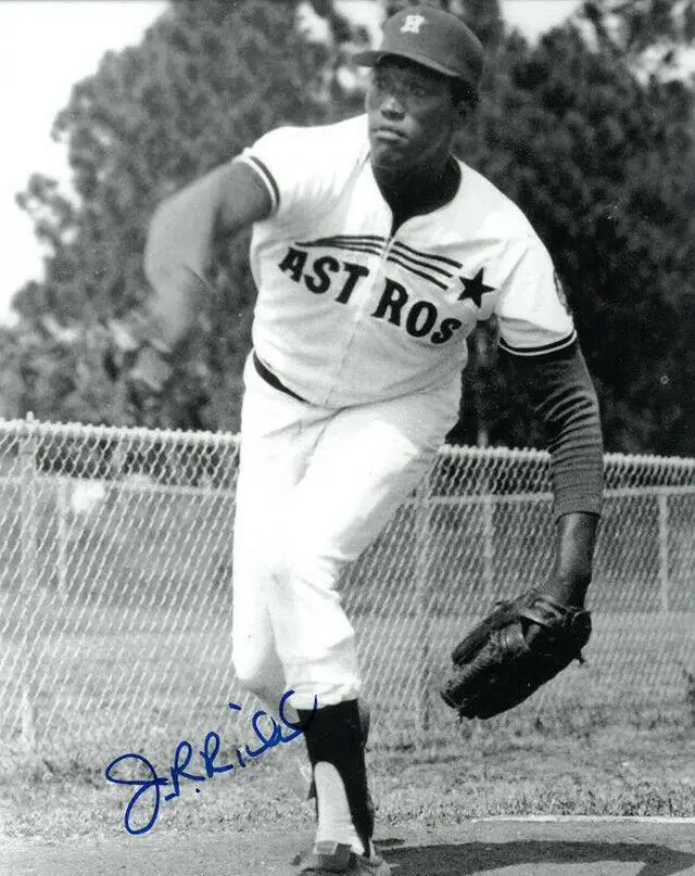 Main image of JR Richard signed Houston Astros B&W 8x10 Photo
