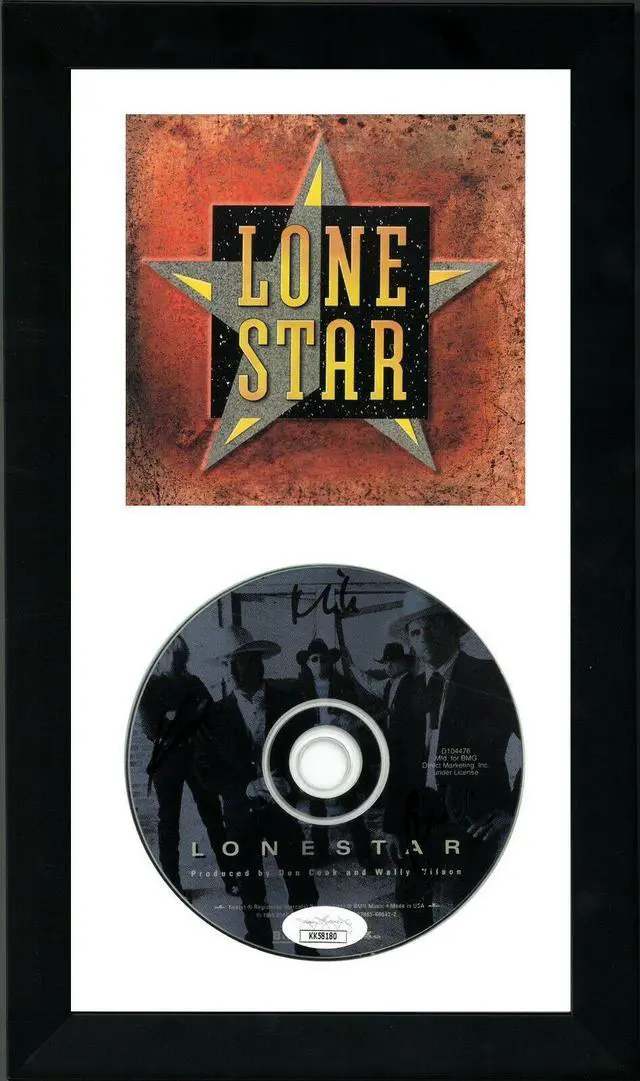 Main image of Richie McDonald/Michael Britt/Keech Rainwater signed 1995 Lonestar Band Album CD w/ Cover 6.5x12 Custom Framing- JSA #KK58180
