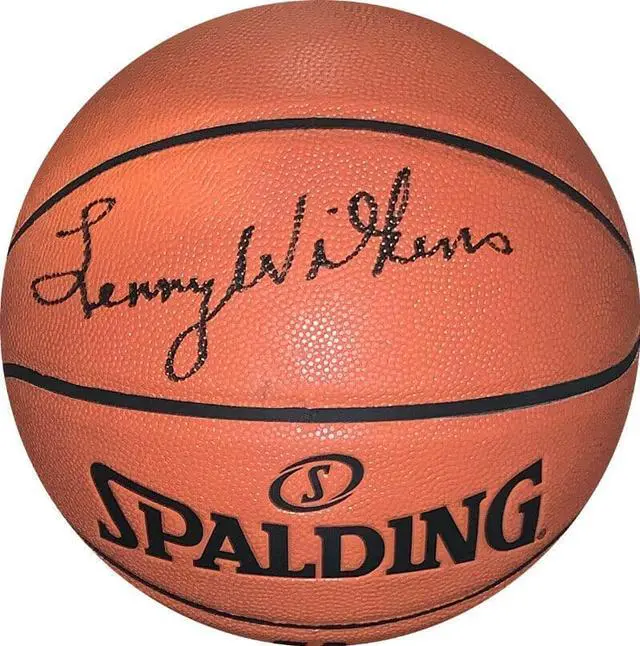 Main image of Lenny Wilkens signed Spalding NBA Game Ball Series I/O Basketball– JSA Witnessed (St Louis Hawks/SuperSonics/Cavaliers)
