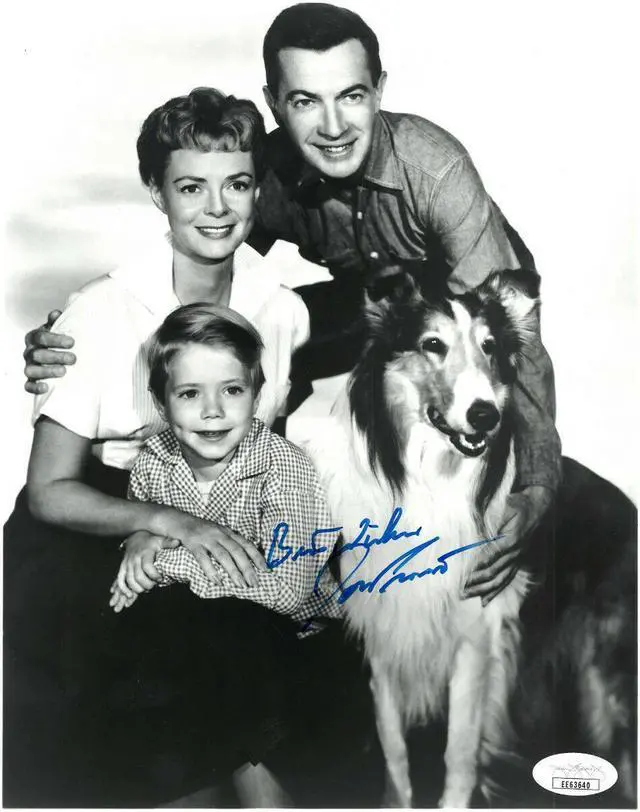 Main image of Jon Provost signed Lassie Vintage B&W 8x10 Photo- JSA #EE63640 (Timmy Martin)