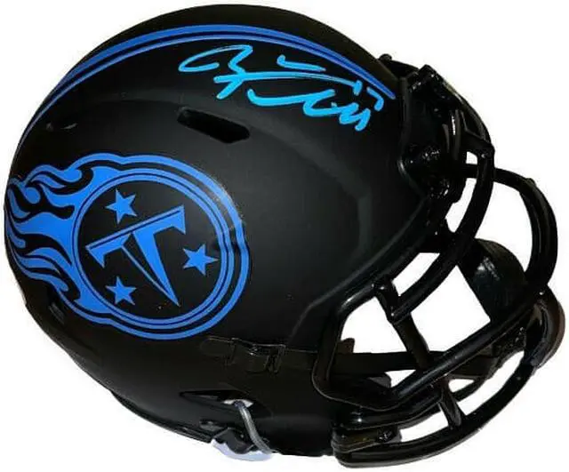 Main image of Ryan Tannehill signed Tennessee Titans Riddell Eclipse Mini Helmet #17- Beckett Witnessed