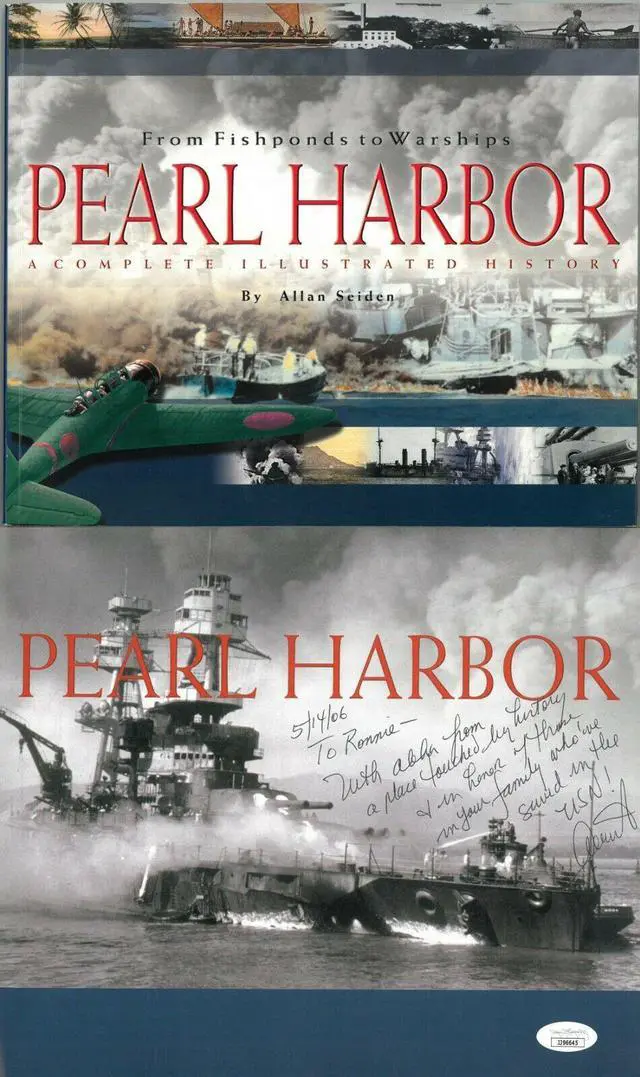 Main image of Allan Seiden signed 2001 From Fishponds to Warships Pearl Harbor Softcover Book To Ronnie- JSA #JJ96645