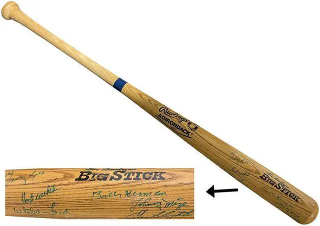 Main image of HOF Greats signed Rawlings Adirondack Pro Ring Bat- 7 sigs- Beckett Review (Enos Slaughter/Hoyt Wilhelm/Lou Boudreau)