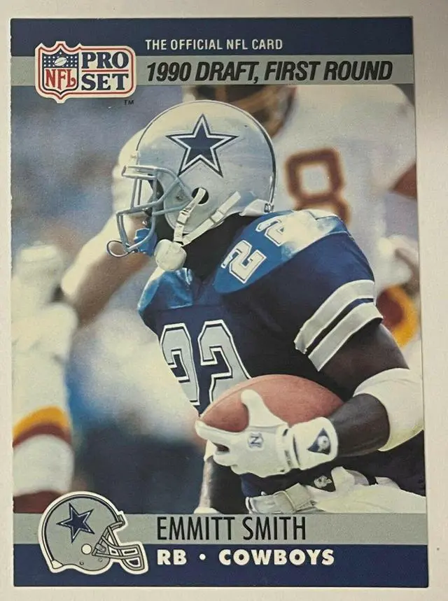 Main image of Emmitt Smith 1990 Pro Set Football Rookie Card (RC) #685 (Dallas Cowboys)