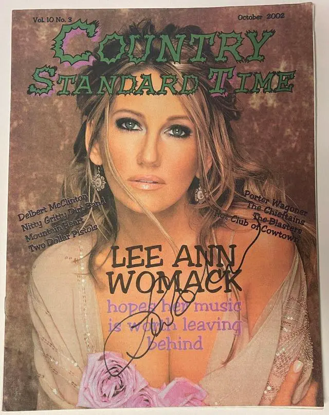Main image of Lee Ann Womack signed 2002 Country Standard Time Full Magazine