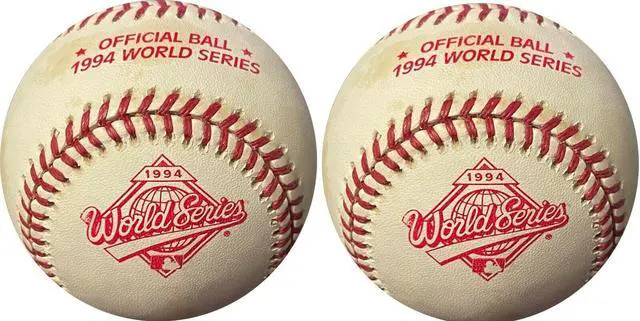 Main image of 1994 Rawlings MLB World Series Official Baseball- Pair/Set X 2/ Strike Season / Minor Tone