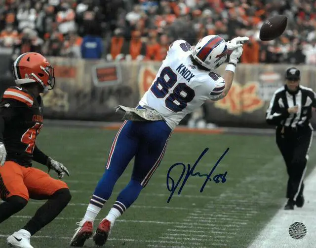 Main image of Dawson Knox signed Buffalo Bills 8x10 Photo #88- AWM Hologram