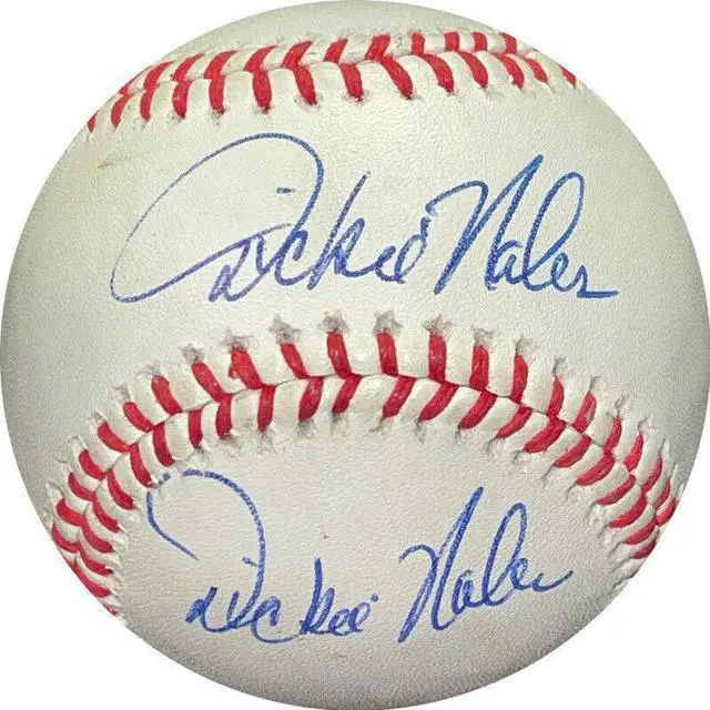 Main image of Dickie Noles signed Wilson Official Major League Baseball (signed twice) minor tone spots (Phillies/Cubs)