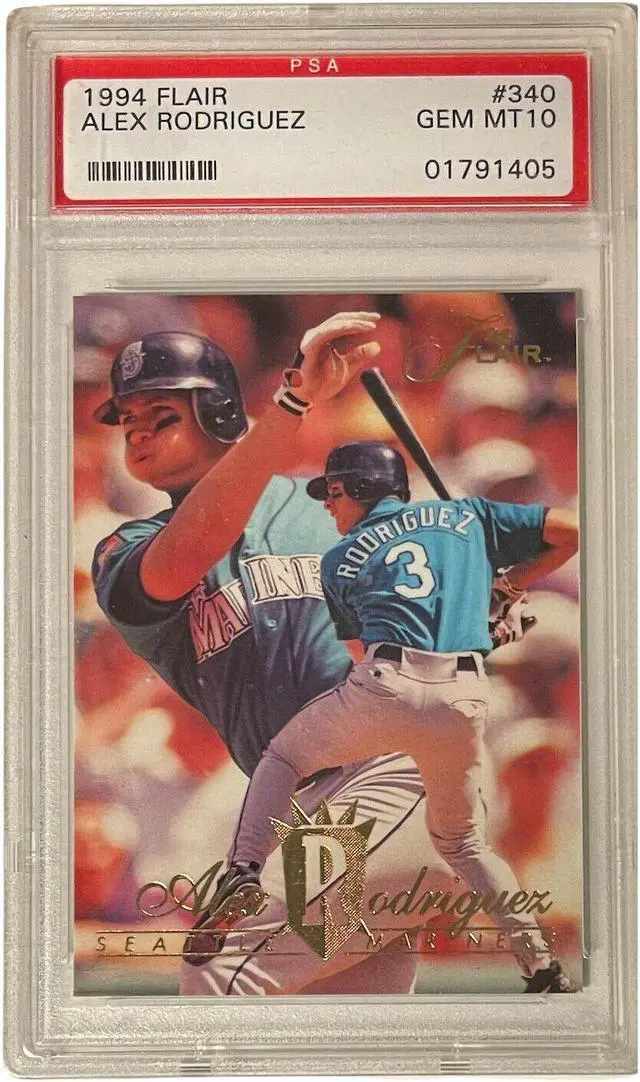 Main image of Alex Rodriguez 1994 Flair Rookie Card #340- PSA Graded 10 Gem Mint (Seattle Mariners)