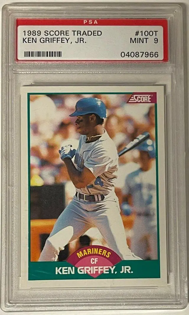 Main image of Ken Griffey, Jr. 1989 Score Traded Rookie Card (RC) #100T- PSA Graded 9 Mint (Seattle Mariners)