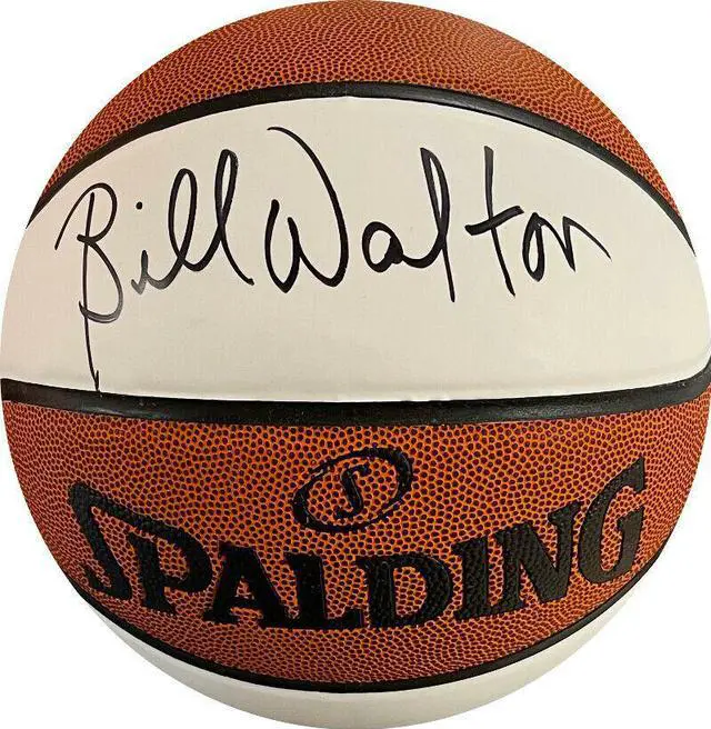 Main image of Bill Walton signed NBA Spalding White Panel Basketball- JSA Witnessed (HOF/Celtics/Trail Blazers/Clippers)