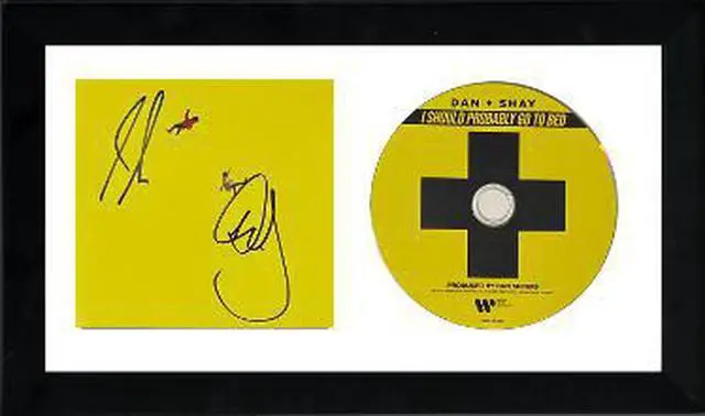 Main image of Dan + Shay Duo signed 2020 I Should Probably Go To Bed Album Cover Booklet w/ CD CD 6.5x12 Custom Framing- JSA #LL58533