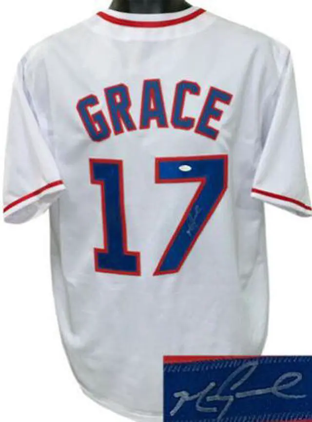 Main image of Mark Grace signed Chicago White TB Custom Stitched Pro Baseball Jersey XL- JSA Witnessed Hologram