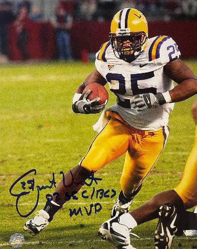Main image of Justin Vincent signed LSU Tigers 8X10 Photo dual #25 03 SEC/BCS MVP- AWM Hologram