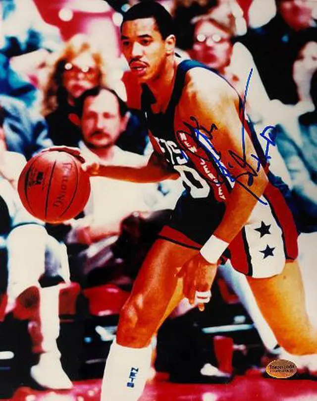 Main image of Otis Birdsong signed New Jersey Nets 8x10 Photo #10- Tracercode Hologram