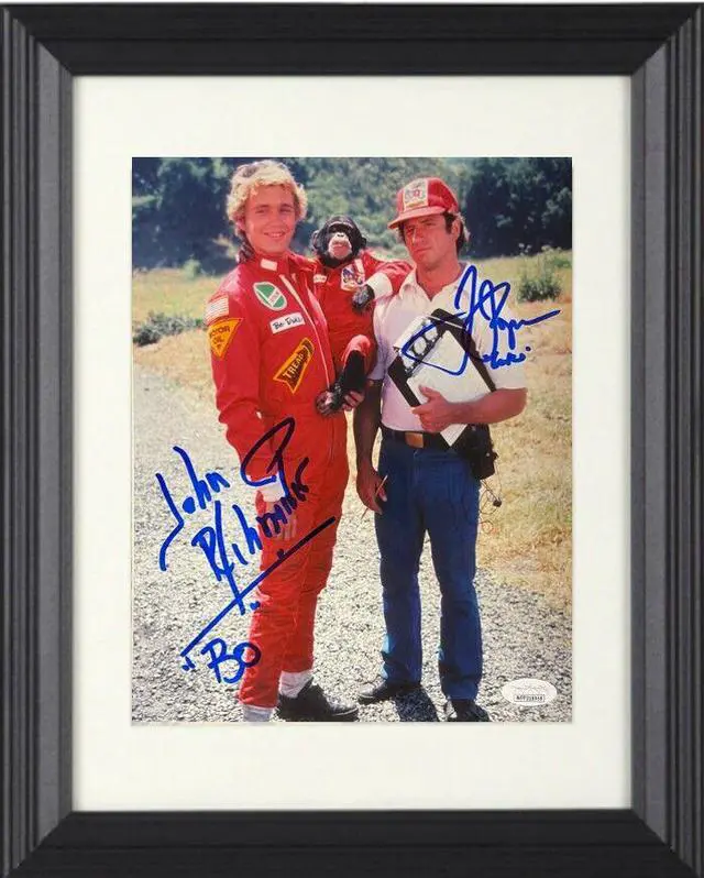 Main image of Dukes of Hazzard dual signed 8x10 Photo Custom Framing- Tom Wopat -Luke & John Schneider -Bo- JSA Witnessed #WPP318085 (Metalli