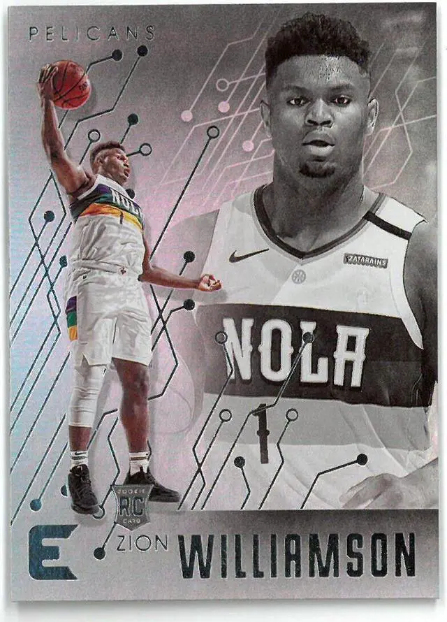 Main image of Zion Williamson 2019-20 Panini Chronicles Essentials Rookie Card (RC) #210 (New Orleans Pelicans)