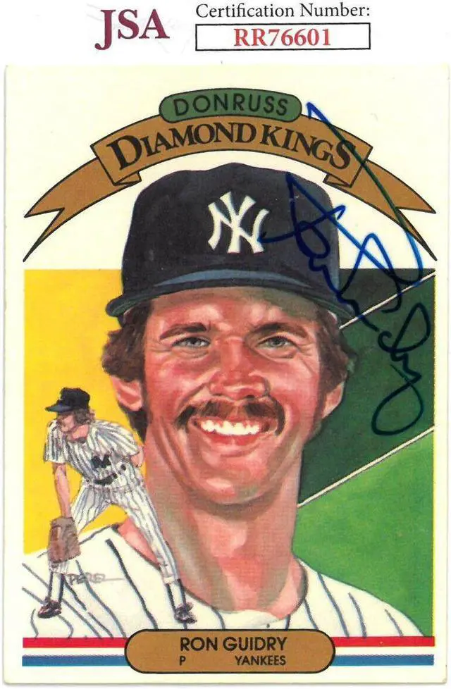Main image of Ron Guidry signed 1982 Donruss Card #17- JSA #RR76601 (On Card Auto/New York Yankees)