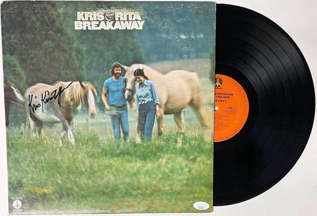 Kris Kristofferson signed 1974 Breakaway Album Cover/LP/Vinyl Record- JSA #AC92432 (w/ Rita Coolidge) - Newegg.com