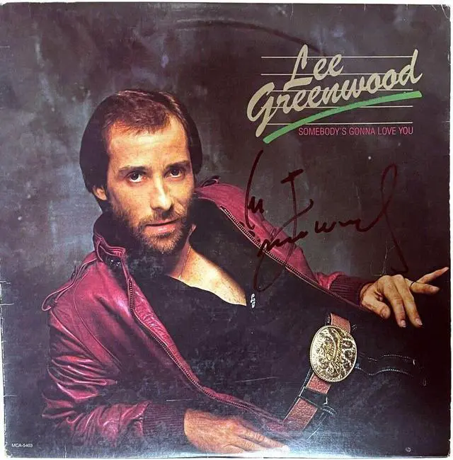 Main image of Lee Greenwood signed 1983 Somebody's Gonna Love You Album Cover/LP/Vinyl Record- JSA #GG08532
