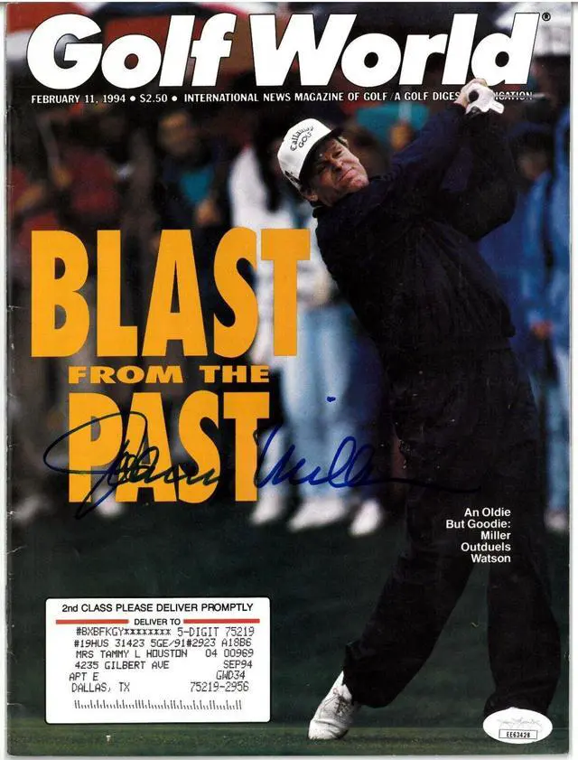 Main image of Johnny Miller signed Golf World Full Magazine February 11, 1994- JSA #EE63428