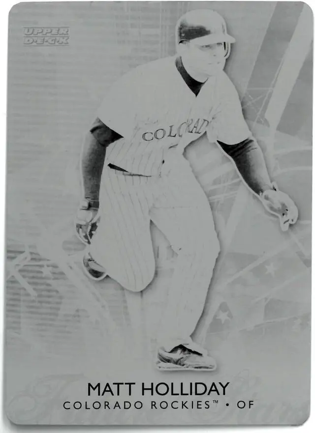 Main image of Matt Holliday 2006 Upper Deck Future Stars Black Printing Plate #25 One-of-One (Colorado Rockies)