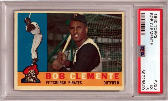 Main image of Roberto Clemente 1960 Topps Baseball Card #326- PSA Graded 5 EX (Pittsburgh Pirates)