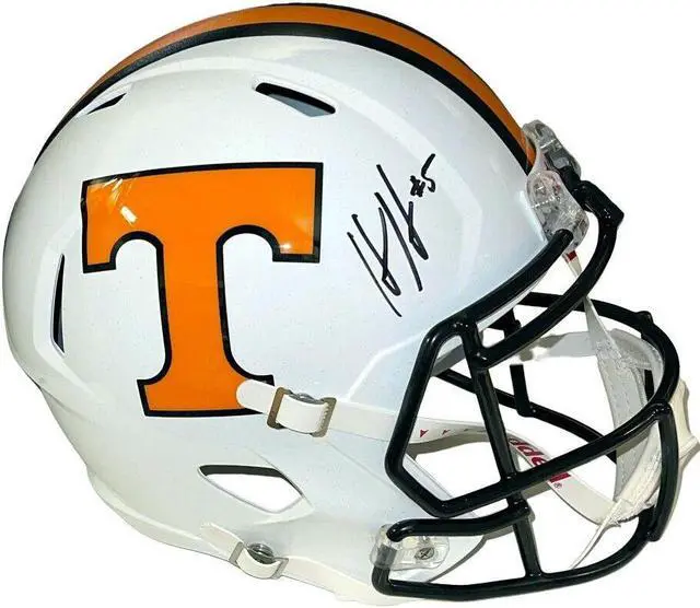 Main image of Hendon Hooker signed Tennessee Volunteers Riddell FS Rep Speed Dark Mode Helmet #5- JSA Signature Debut
