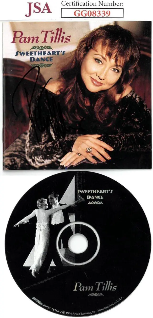 Main image of Pam Tillis signed 1994 Sweetheart's Dance Album Cover Booklet w/ CD & Case- JSA #GG08339