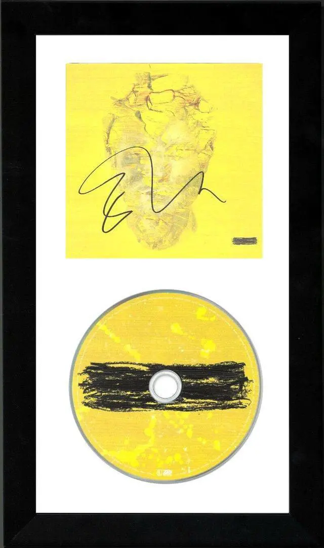 Main image of Ed Sheeran signed 2023 Subtract Art Card/Book/CD 6.5x12 Custom Framing- COA (Eyes Closed/Boat)