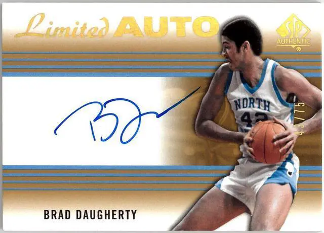 Main image of Brad Daugherty signed 2014-15 SP Authentic Limited Auto On Card #7- /75 (North Carolina Tar Heels/Team USA)