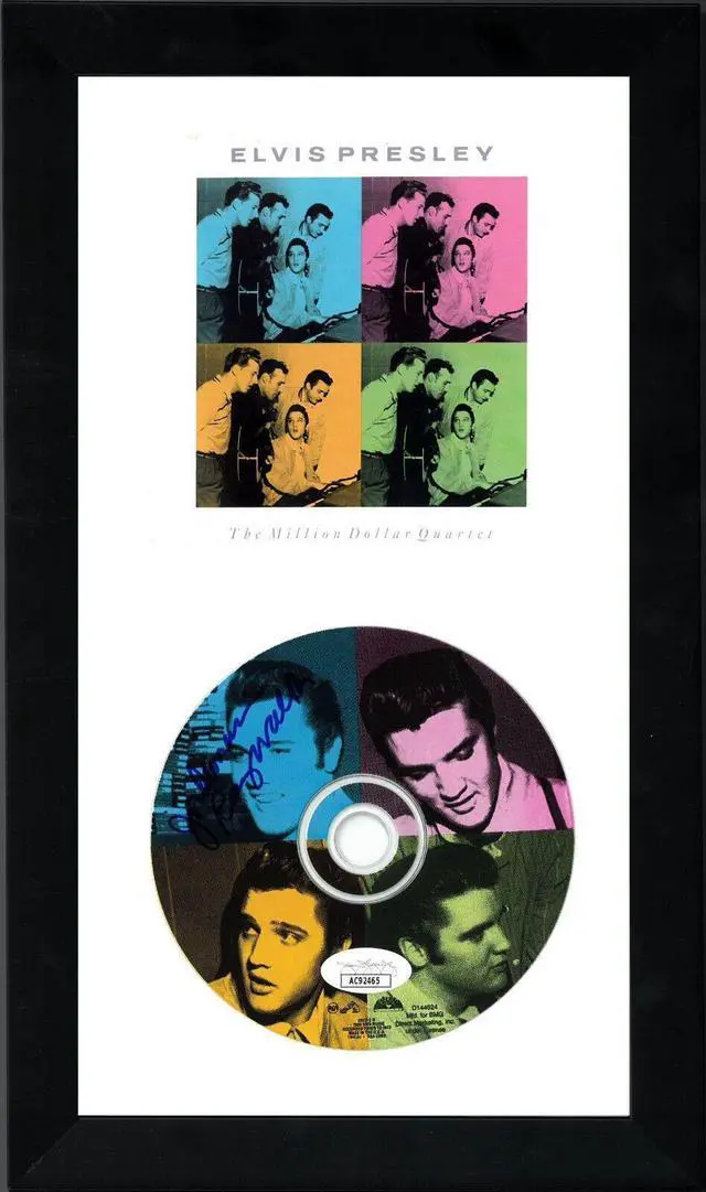 Main image of Elvis Presley's Jordainaires Ray Walker signed 1990 The Million Dollar Quartet Album CD w/ Cover 6.5x12 Custom Framing- JSA #AC9