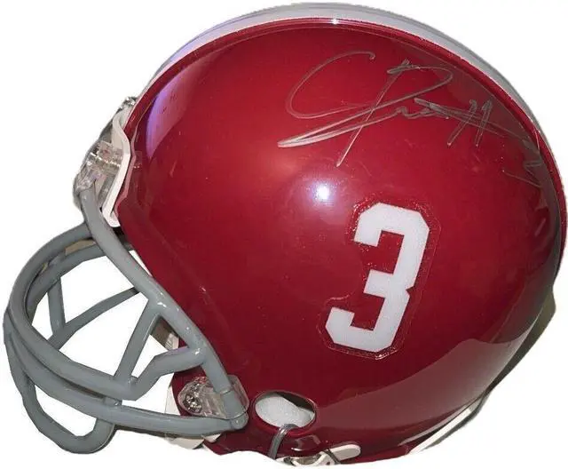 Main image of Calvin Ridley signed Alabama Crimson Tide Riddell NCAA #3 Mini Helmet- COA (2015/2017 National Champs/Falcons)