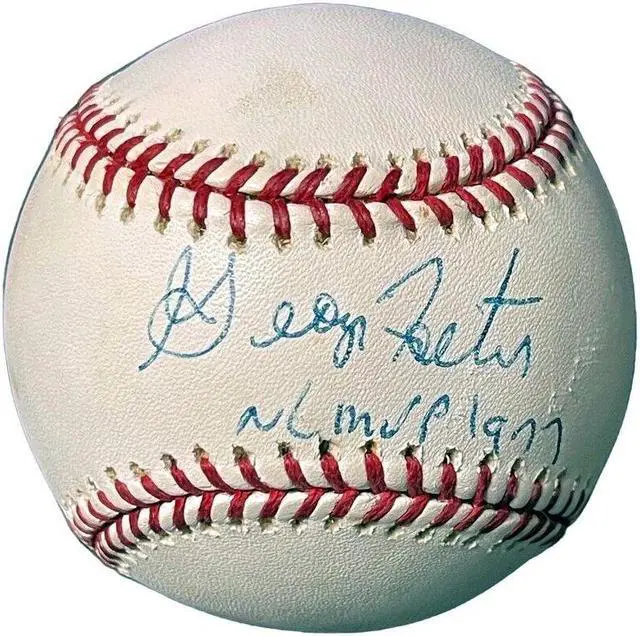 Main image of George Foster signed Rawlings Official Major League Baseball NL MVP 1977 very minor tone spots- COA (Cincinnati Reds)